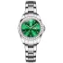 OLEVS 9993 Fashion Quartz Watch - Green & Silver